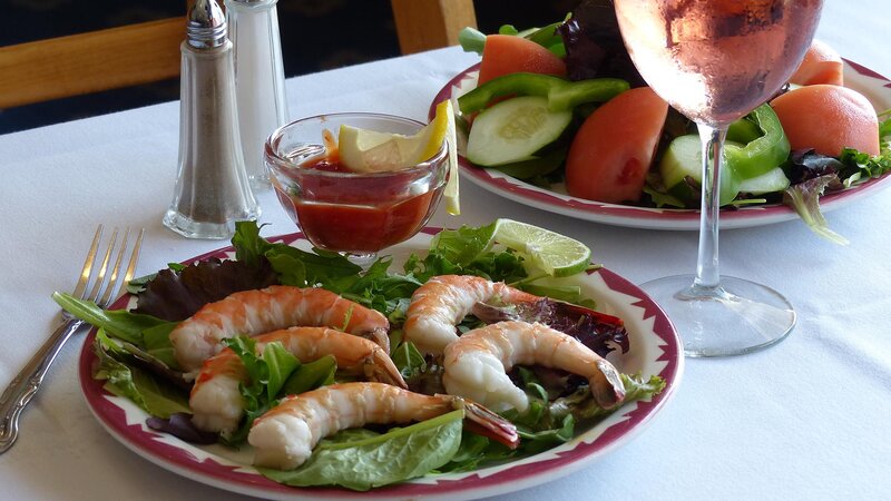 Shrimp cocktail appetizer